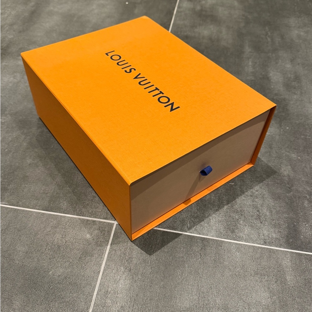 Louis Vuitton Signature Orange Box. EMPTY. 14 1/4” x 11” x 6”